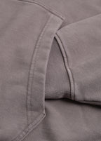 Mock Two-Piece Raw Sleeve Edge Hoodie