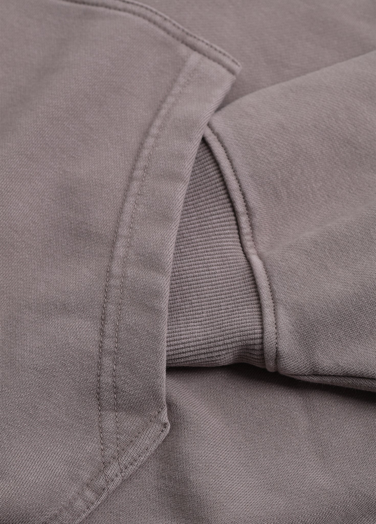Mock Two-Piece Raw Sleeve Edge Hoodie