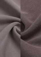 Mock Two-Piece Raw Sleeve Edge Hoodie