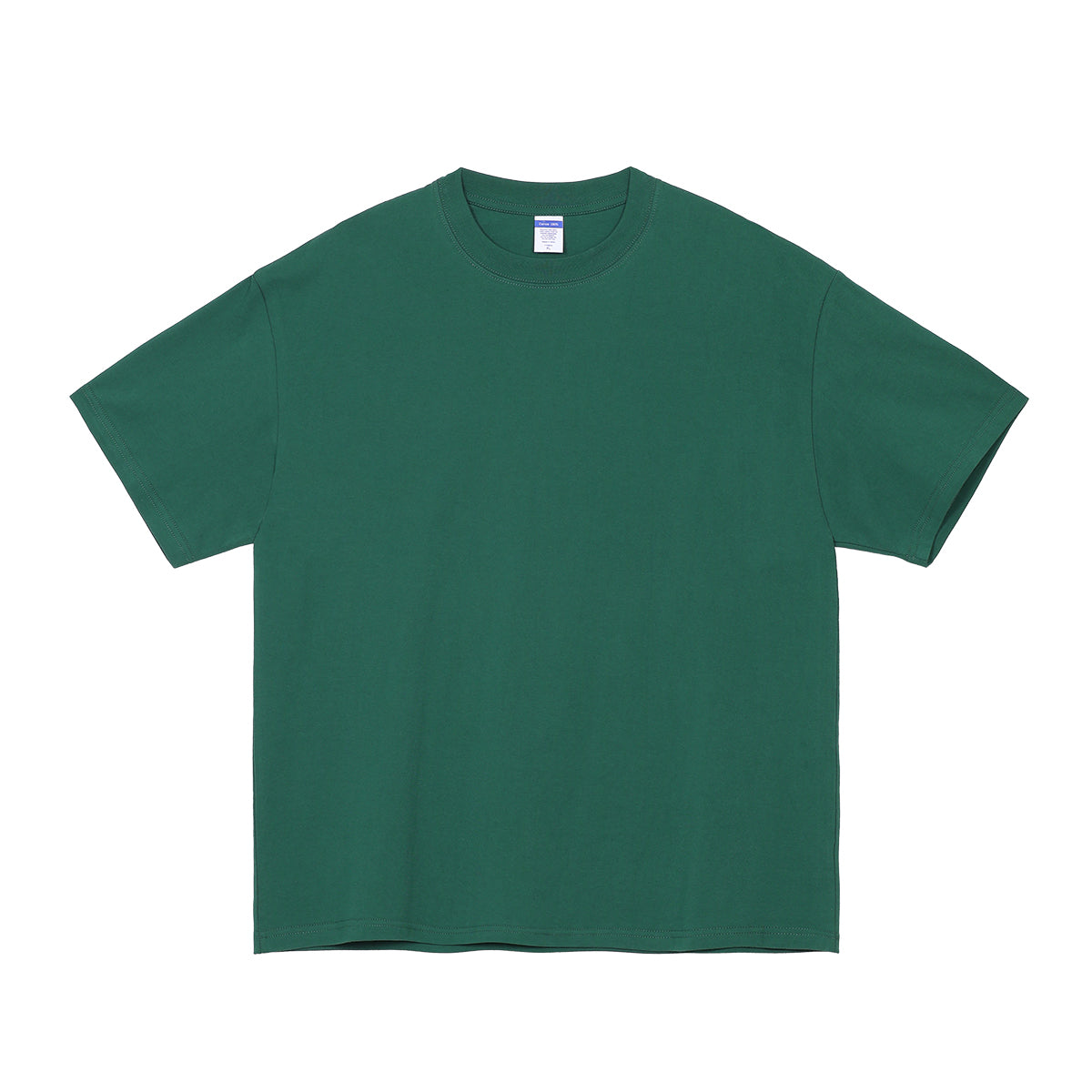 Wholesale 100% cotton 230g heavyweight solid color crew-neck short-sleeve drop-shoulder blank t-shirt