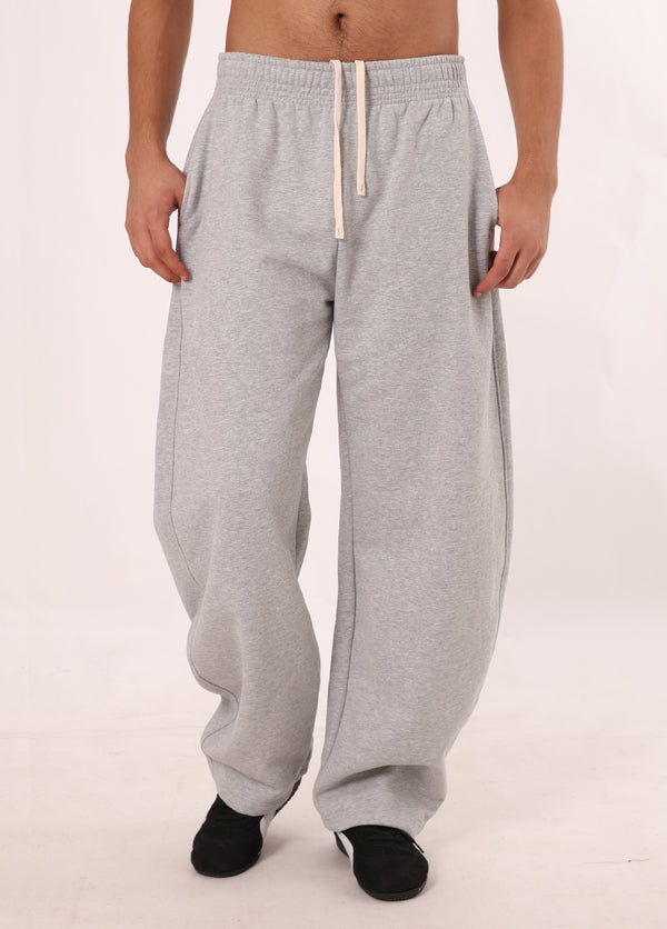 Curved Cut Drawstring Sweatpants