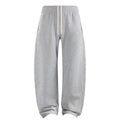 Curved Cut Drawstring Sweatpants