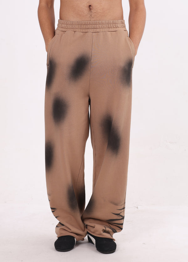 Gradient Brushed Straight-leg Pants