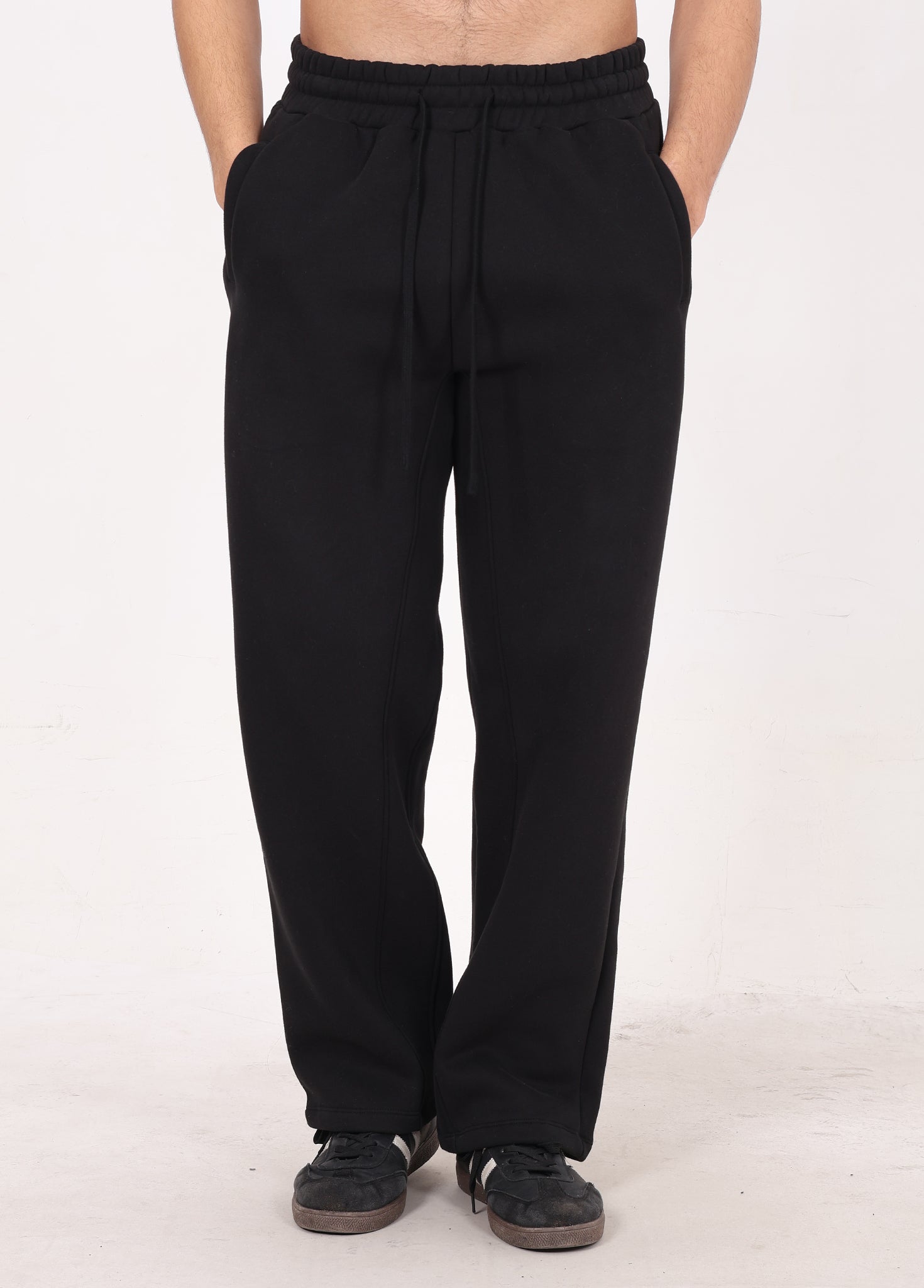 Straight-Leg Fleece Pants