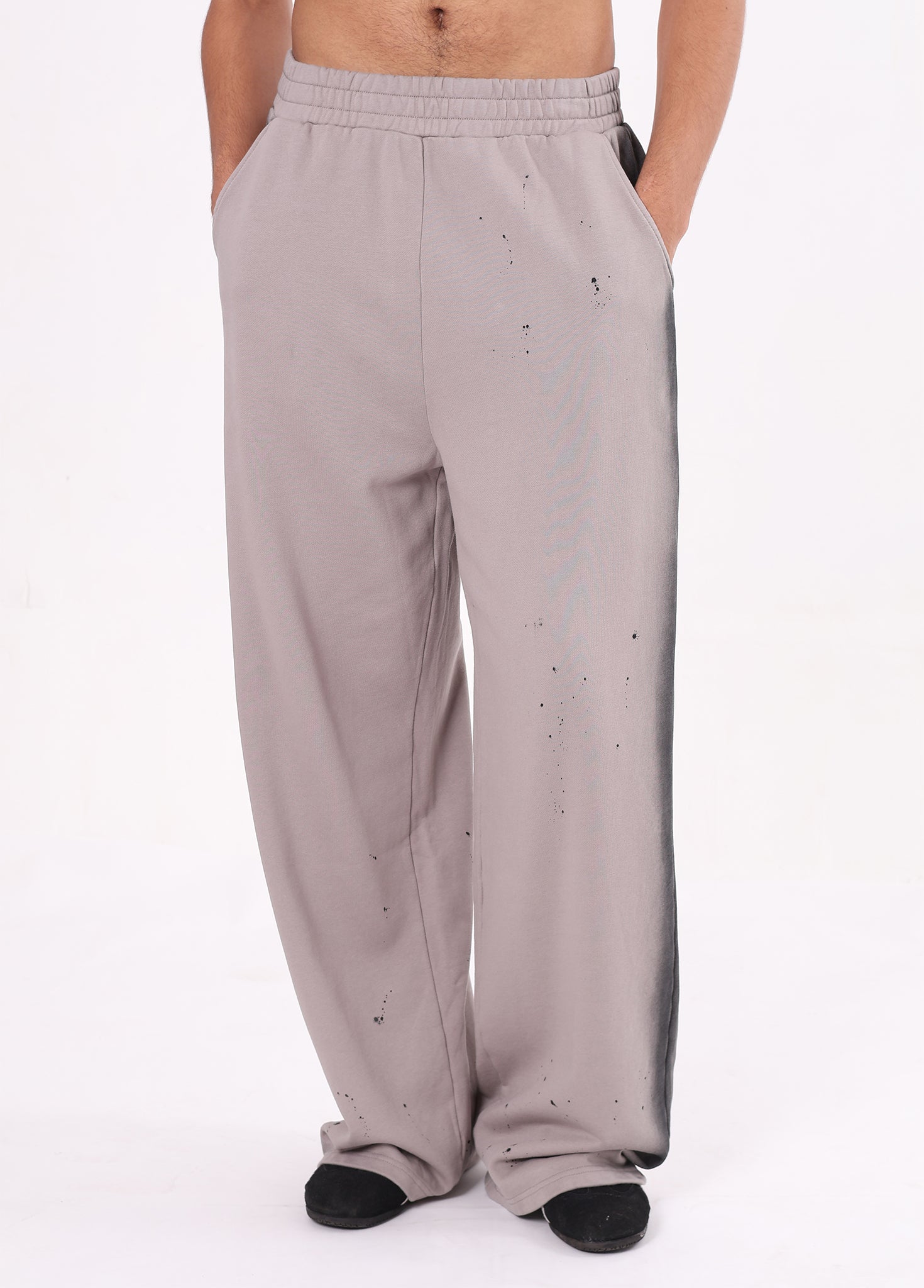 Spray Paint Graffiti Straight-leg Pants