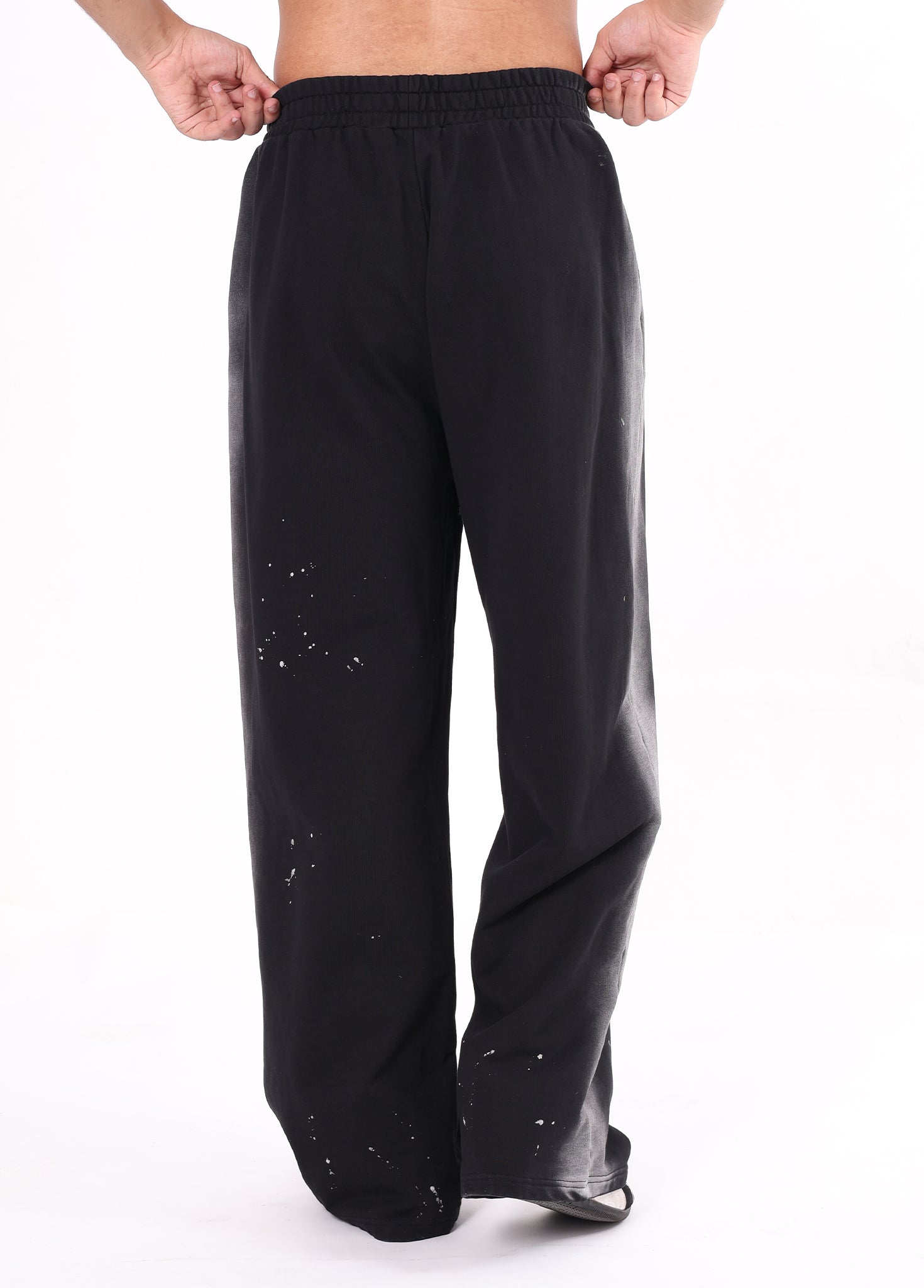 Spray Paint Graffiti Straight-leg Pants
