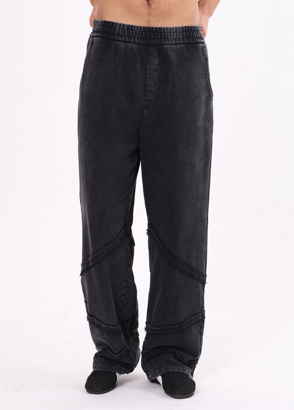 Edgy Spliced Washed Trousers