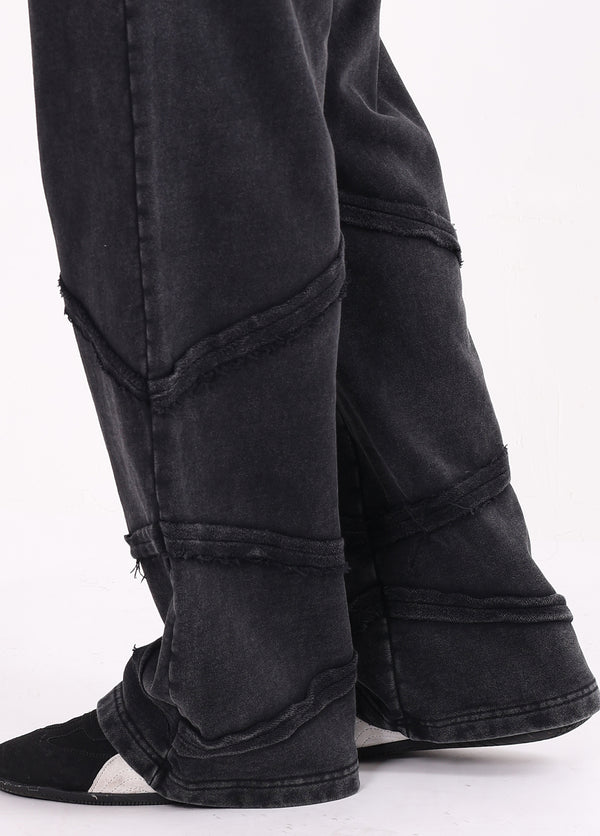 Edgy Spliced Washed Trousers