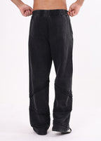 Edgy Spliced Washed Trousers