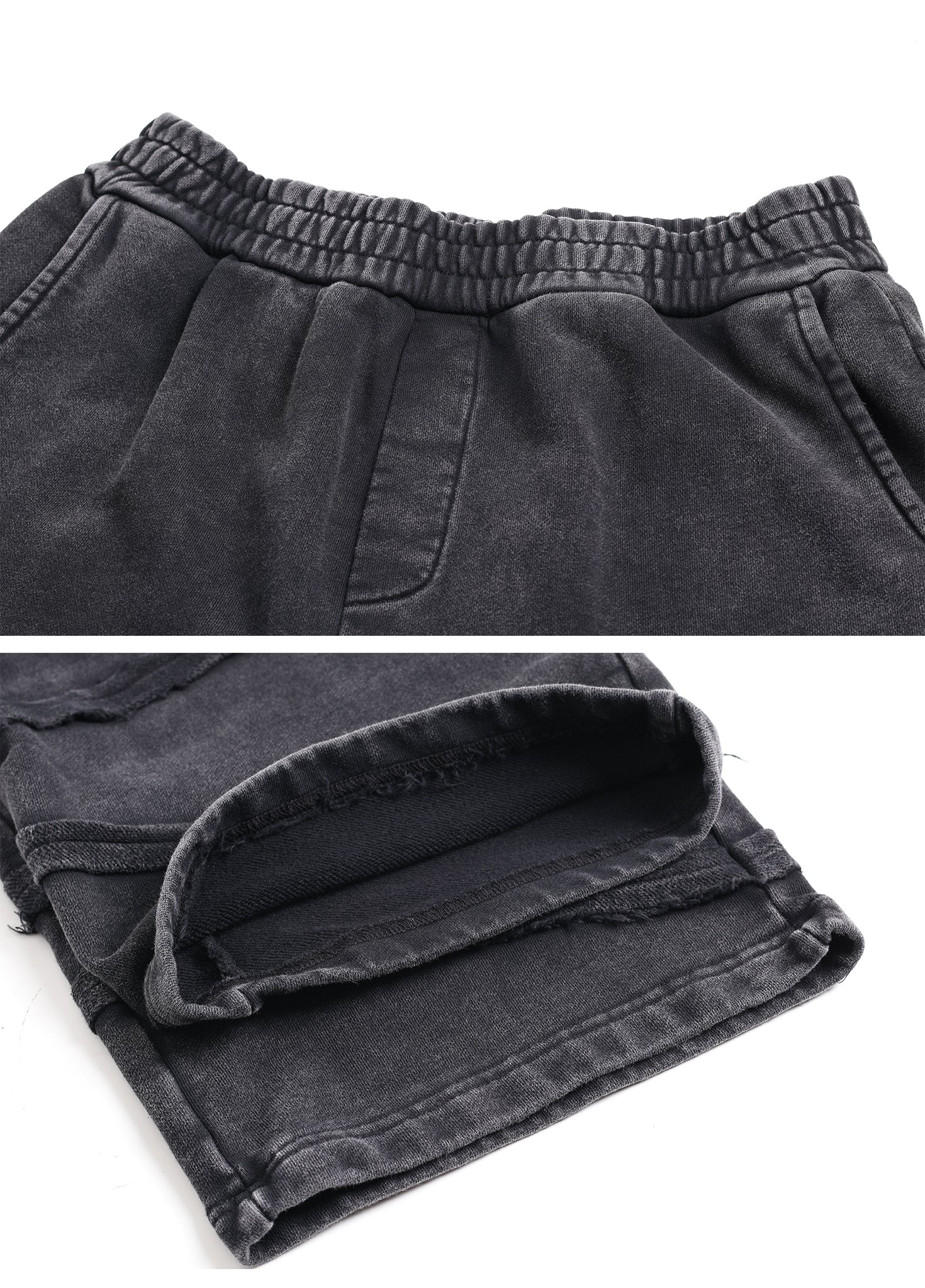 Edgy Spliced Washed Trousers