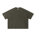 Boxy-Fit Waffle Raglan Tee