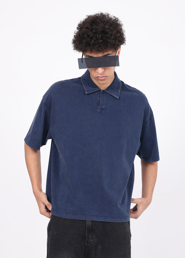 Boxy Fit Polo Tee
