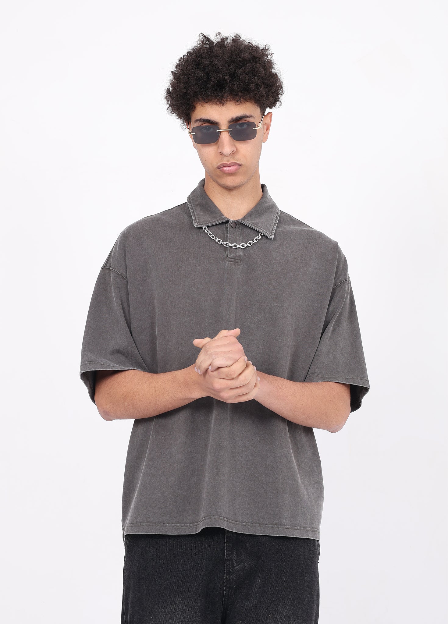 Boxy Fit Polo Tee