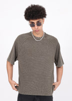 Boxy-Fit Waffle Raglan Tee
