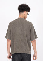 Boxy-Fit Waffle Raglan Tee