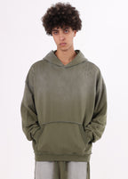 French Terry Raw Edge Hoodie