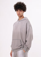 French Terry Raw Edge Hoodie