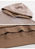 French Terry Raw Edge Hoodie