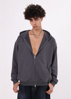 Baroque Fleece Brushed Dual Zipper Sweatshirt