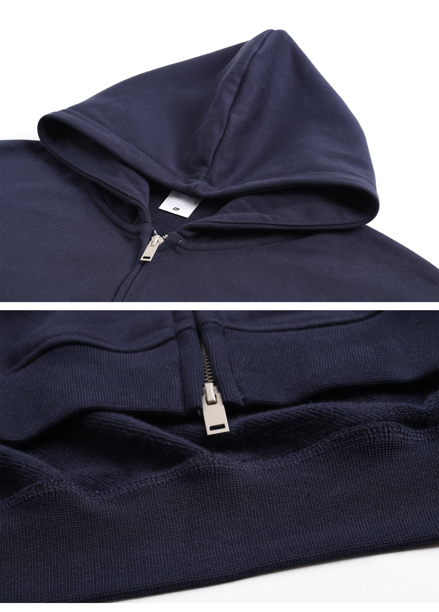 Baroque Fleece Brushed Dual Zipper Sweatshirt