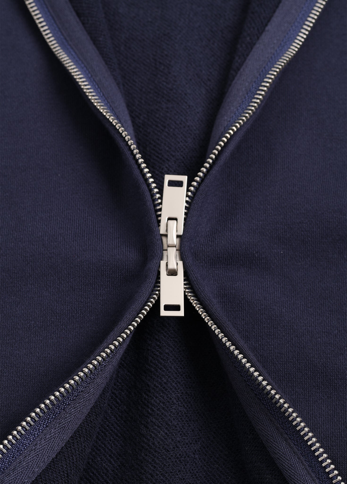 Baroque Fleece Brushed Dual Zipper Sweatshirt