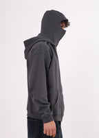 Windproof Face Mask Zip Up Hoodie