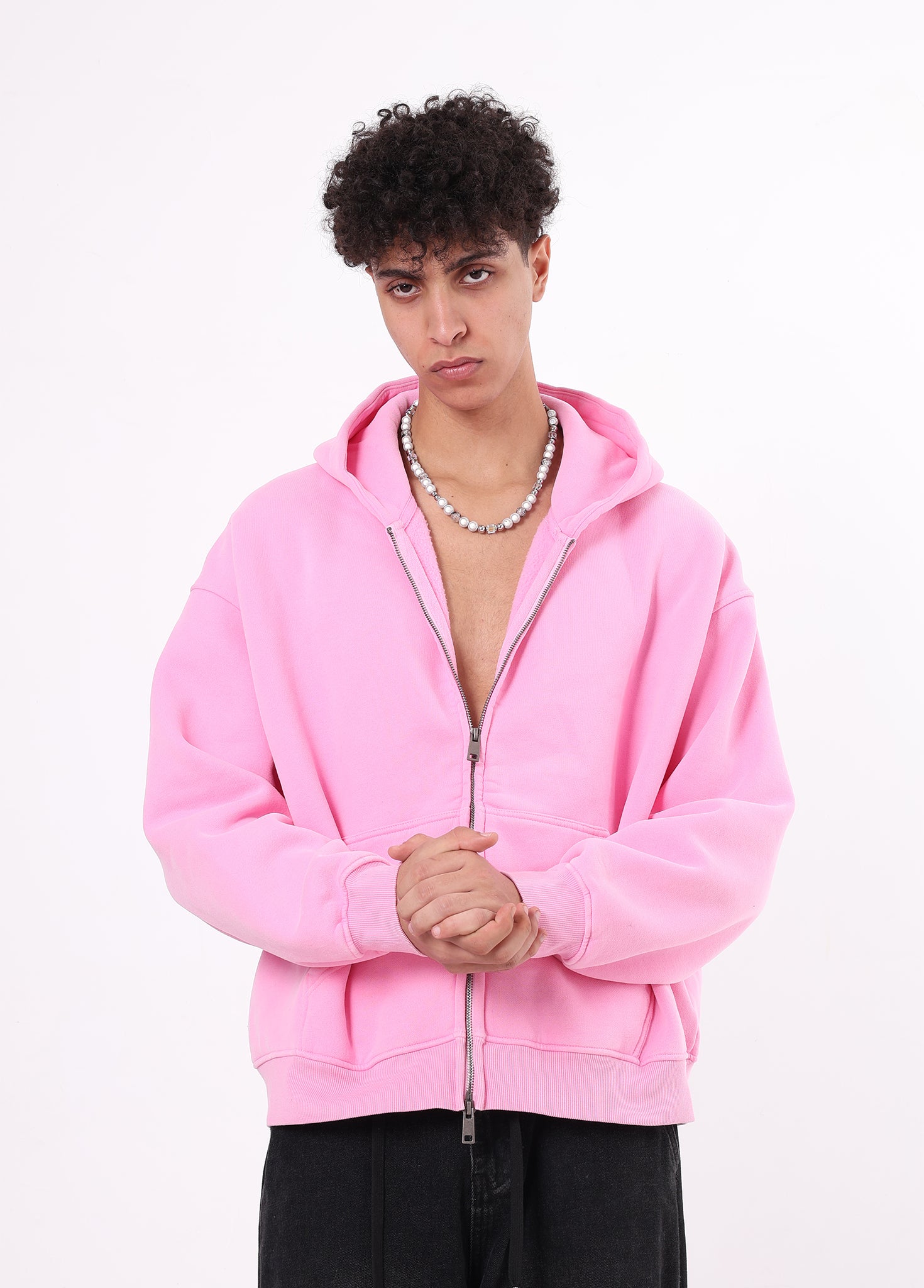 Vintage Fleece Zipper-up Hoodie