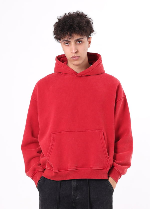 Boxy-Fit Fleece Hooded
