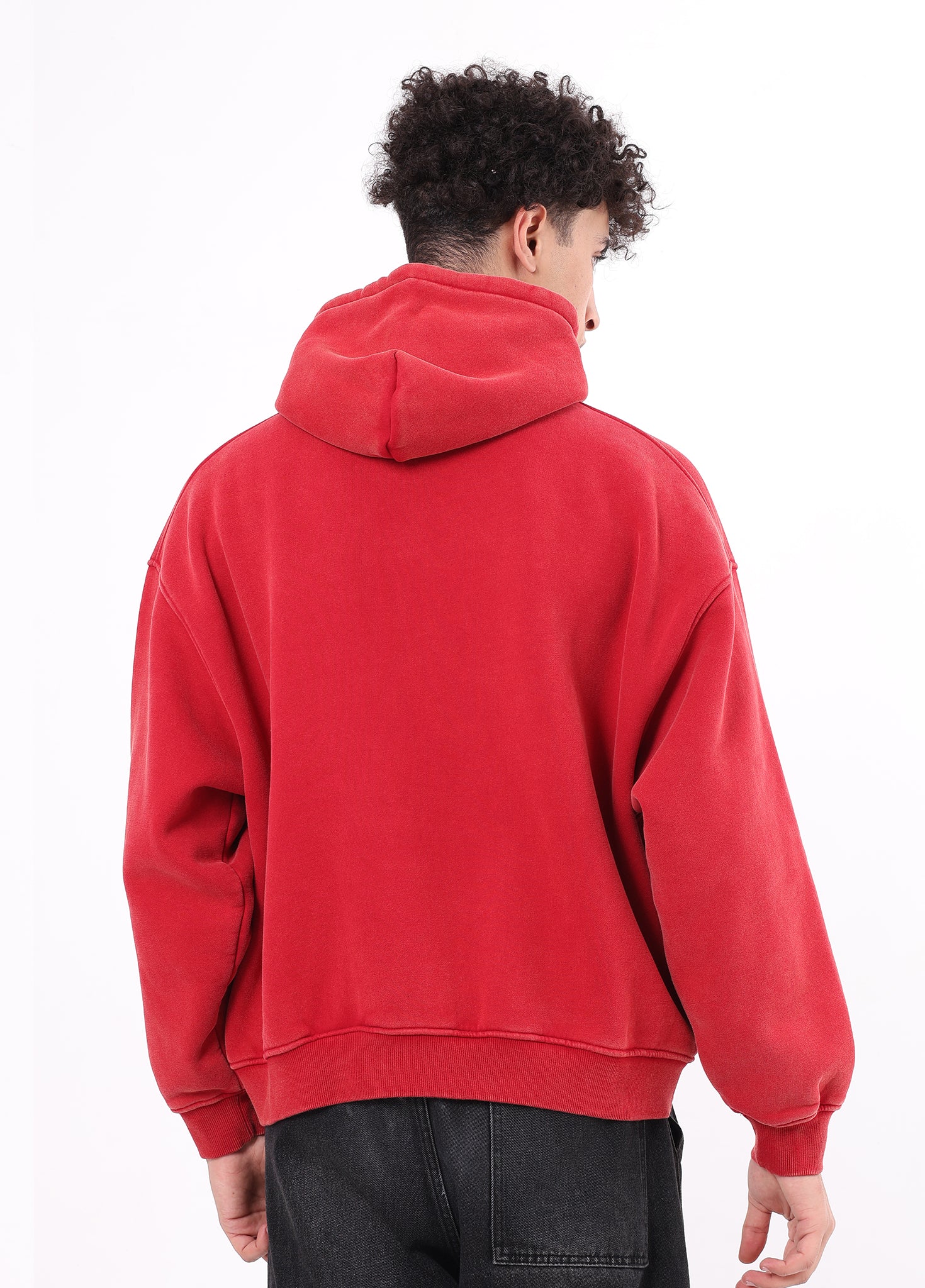 Boxy-Fit Fleece Hooded