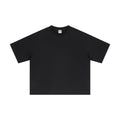 High Quality 230GSM 100% Cotton Basic Boxy Short and Wide Short-sleeve T-shirt Solid O-neck T-shirt for Men