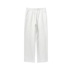 Men's 350GSM Hip Hop Casual Trousers Solid Loose Sports Pants Fleece Straight-leg Pants Custom Printed Logo Pants